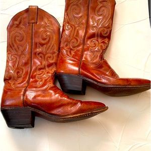 Justin Style Cowgirl Leather Boots